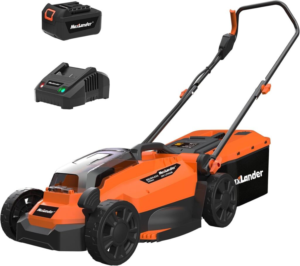 Lawn Mowers Maxlander Electric Lawn Mower Cordless