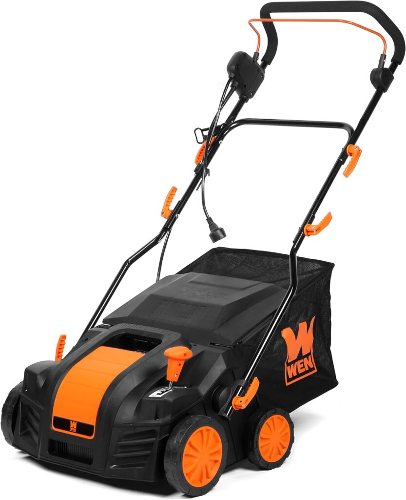 WEN DT1516 16-Inch 15-Amp 2-in-1 Electric Dethatcher and Scarifier